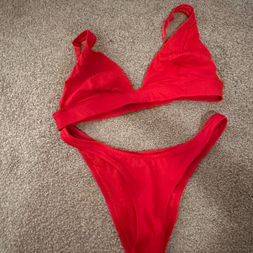 SKIMS Vibrant Red Bikini
